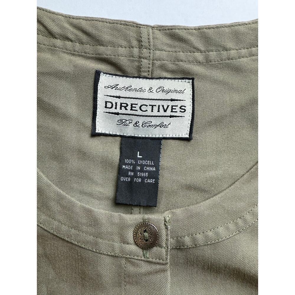 Directives Olive Lyocell Sleeveless Jumper Dress - L - Picture 9 of 9